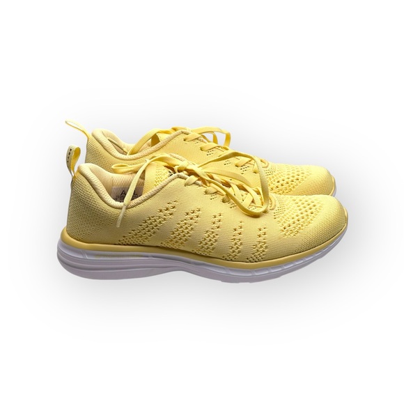 APL 𖤐 TechLoom Pro Lightweight Knit Running Shoe Sneaker 𖤐 Lemon Zest 𖤐 7M 𖤐 - Picture 3 of 16